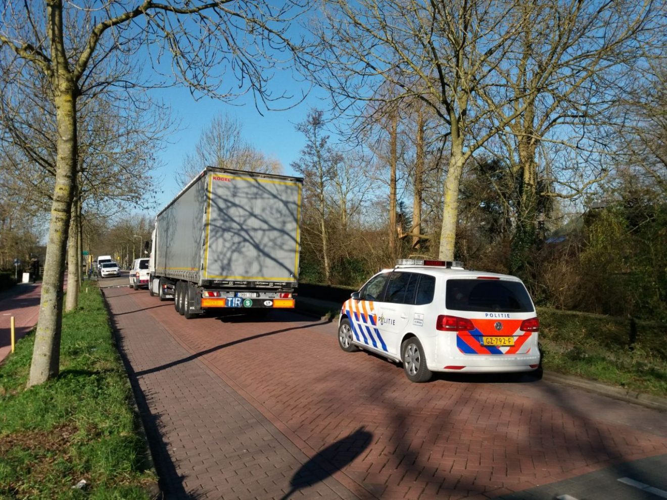 Litouwse chauffeur na 5 uur en nog meer schade onder politiebegeleiding