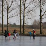 eerste schaatsers op ijsbaan hitland 1 maart 2018