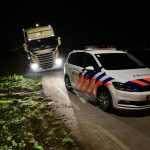 Piet Stuurmanweg in Waddinxveen vrachtwagen berm