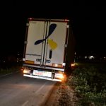 Piet Stuurmanweg in Waddinxveen vrachtwagen berm
