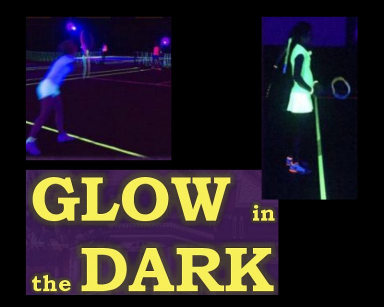 Tennissen in het donker met Glow in the Dark bij TC Nieuwerkerk