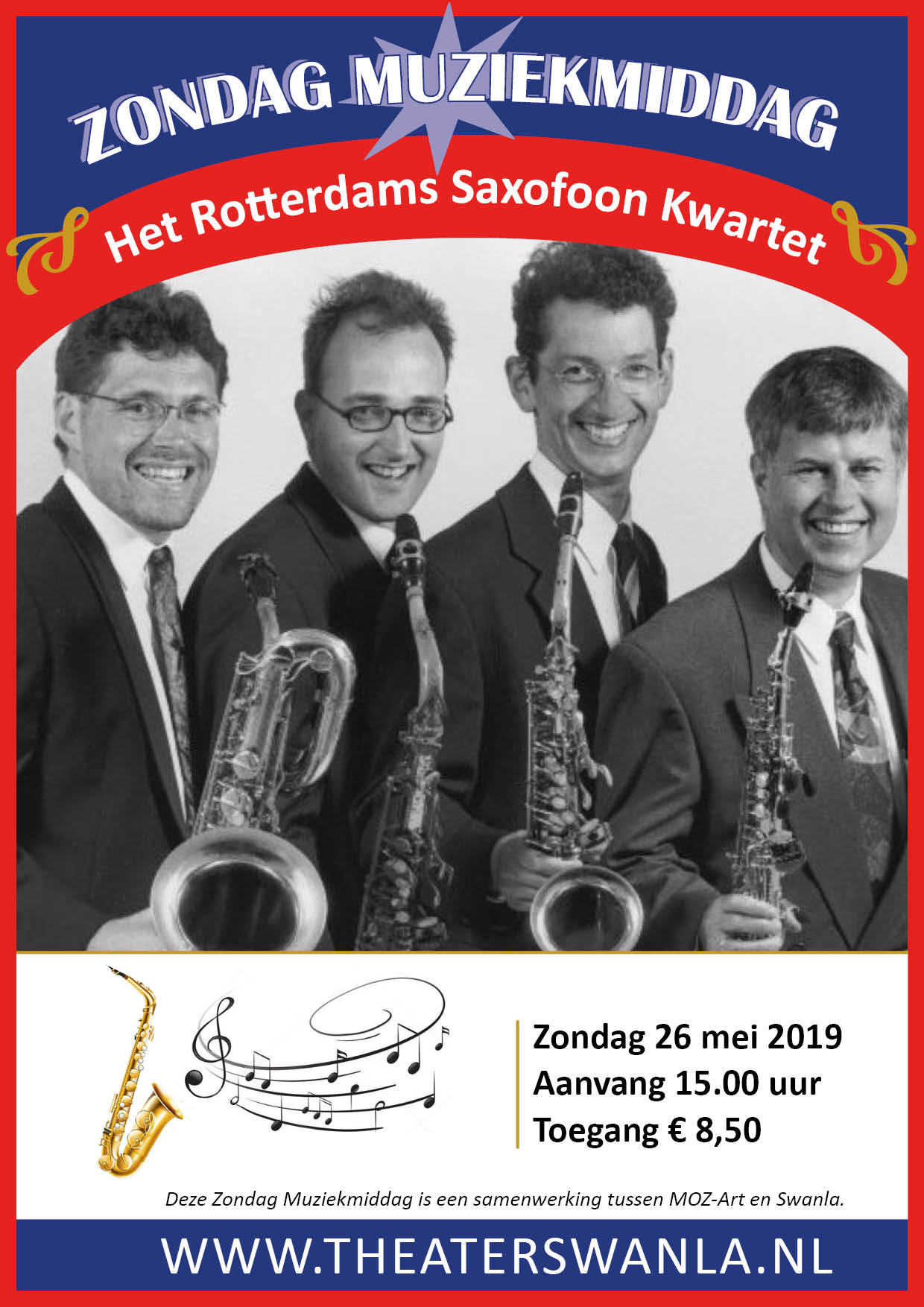 Rotterdam Saxofoonkwartet in Swanla