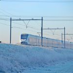 trein talud sneeuw winter nieuwerkerk