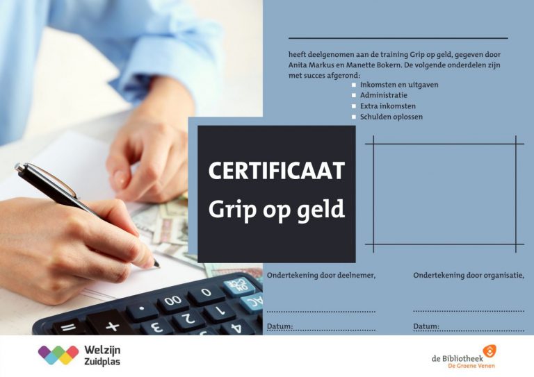 Training ‘Grip op Geld’ met succes afgerond!
