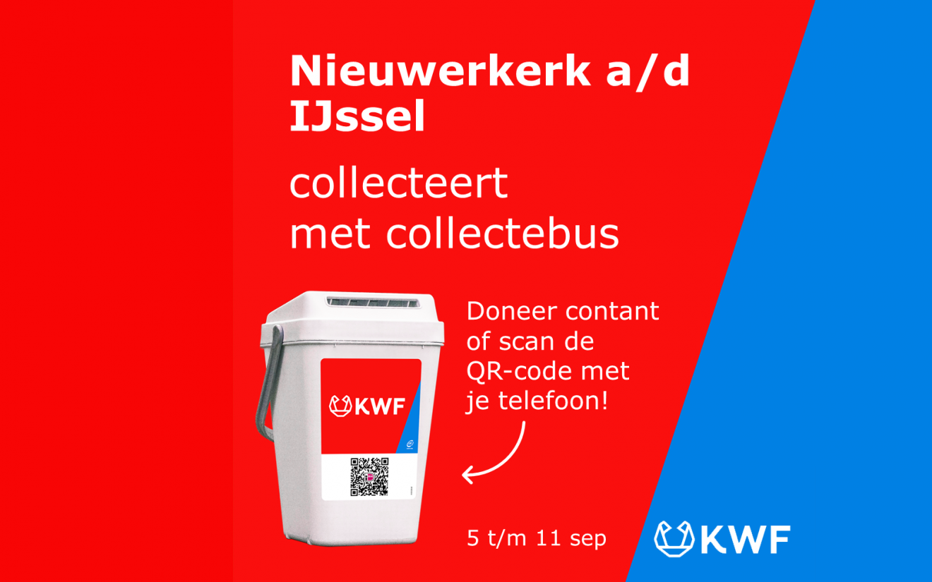 KWF Kankerbestrijding collecteert 5 tot en met 11 september in