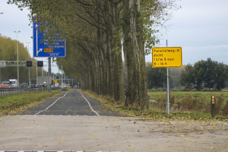 Parallelweg Noord in Nieuwerkerk volgende week overdag afgesloten