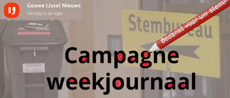 Campagne weekjournaal week 3: CU/SGP gaat boodschappen inzamelen voor Boodschappenkast en meer