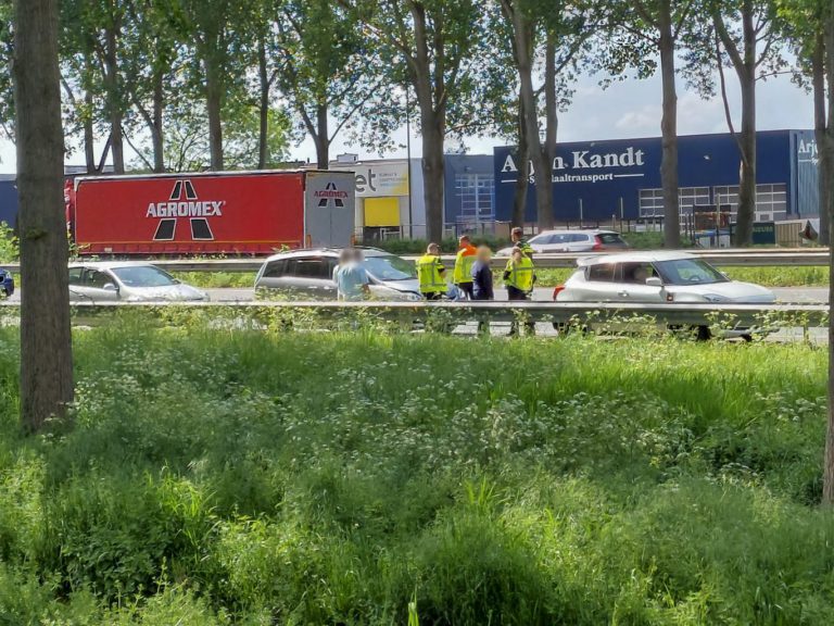 Gewonde bij aanrijding A20 in Nieuwerkerk aan den IJssel