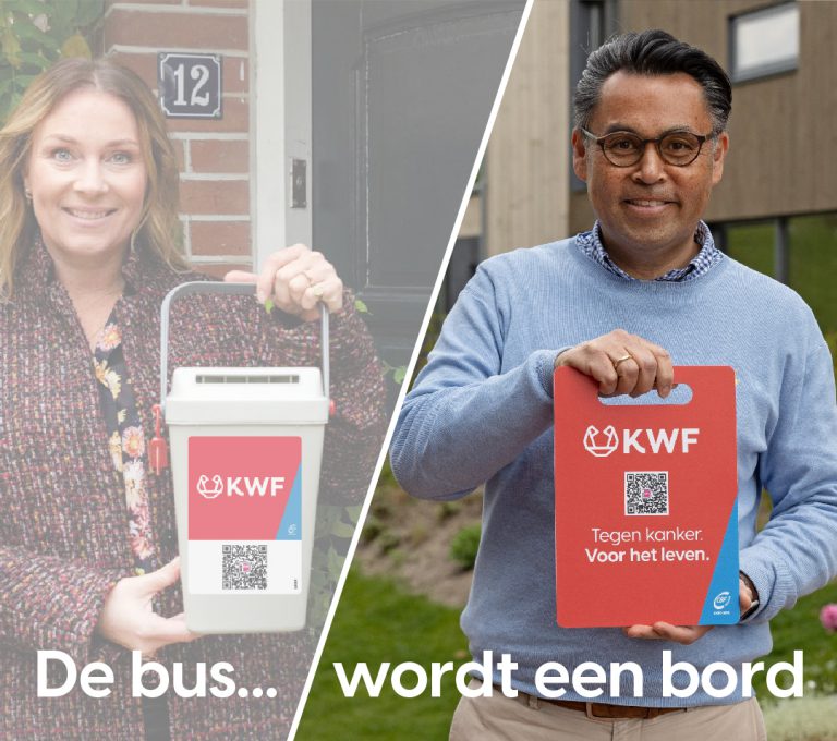KWF collecte vernieuwd: Collectanten in Nieuwerkerk in september langs de deuren met QR-code