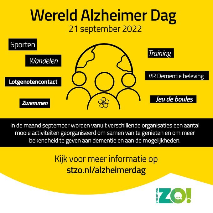 Activiteiten in Zuidplas rond Wereld Alzheimer Dag