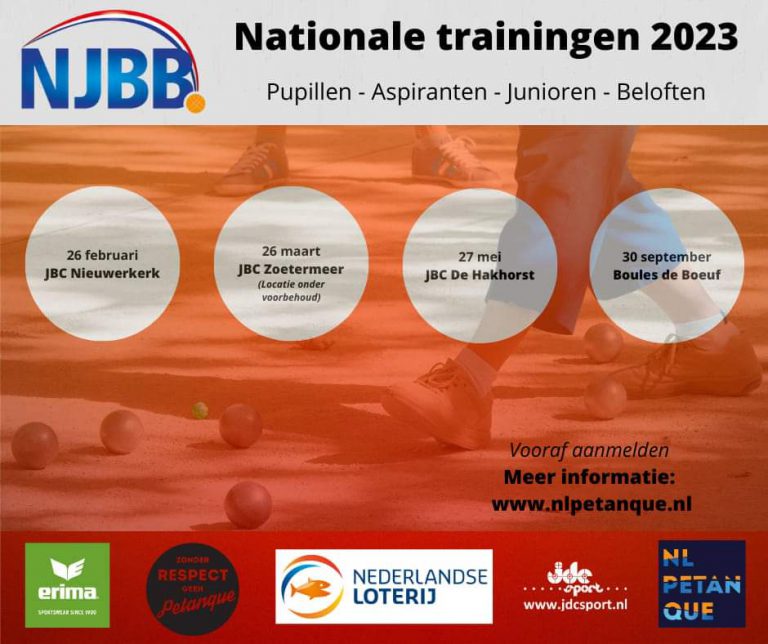 Nationale training voor Jeugd en Beloften bij JBC Nieuwerkerk