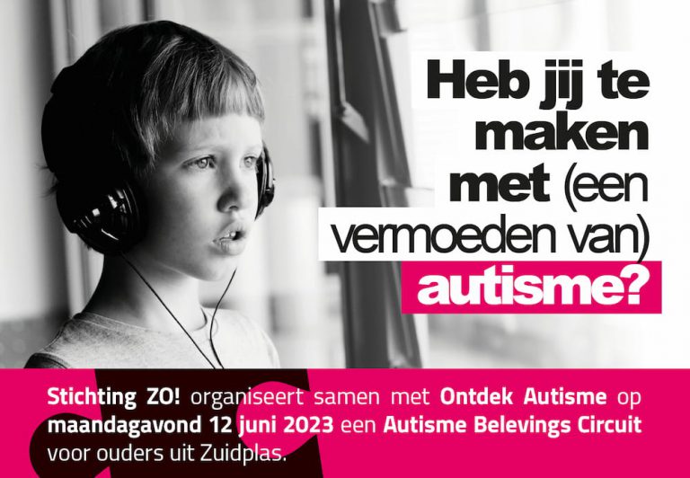Stichting Zo! organiseert een Autisme Belevings Circuit