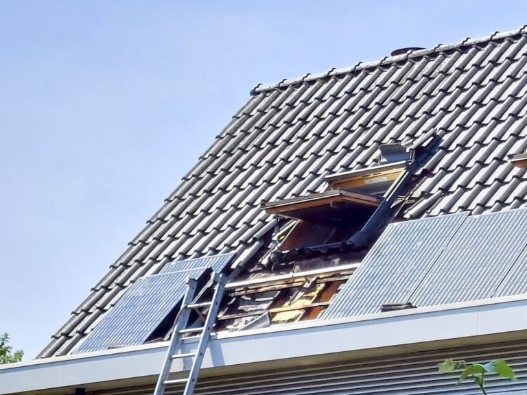 Brand na dakwerkzaamheden Rotterdam Nesselande