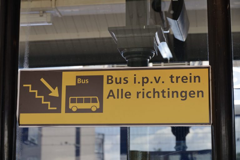 Geen treinen maar bussen tussen Alphen en Gouda