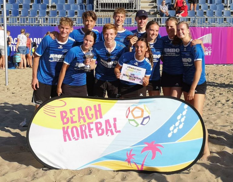 CKV Nieuwerkerk/Jumbo A1 plaatst zich voor WK Beach Korfbal 2024