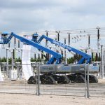 Hoogspanningsstation Zevenhuizen in aanbouw