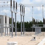 Hoogspanningsstation Zevenhuizen in aanbouw