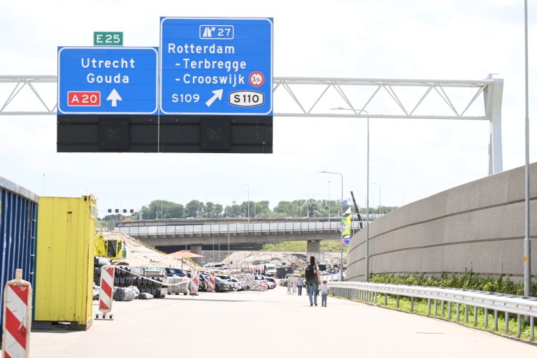 Nieuwe aansluiting A16 naar A20 richting Gouda