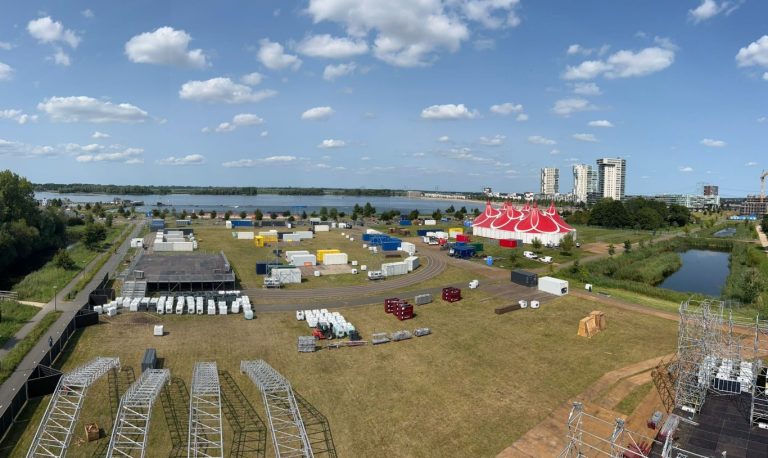 Opbouw festival CuliNESSE in volle gang 