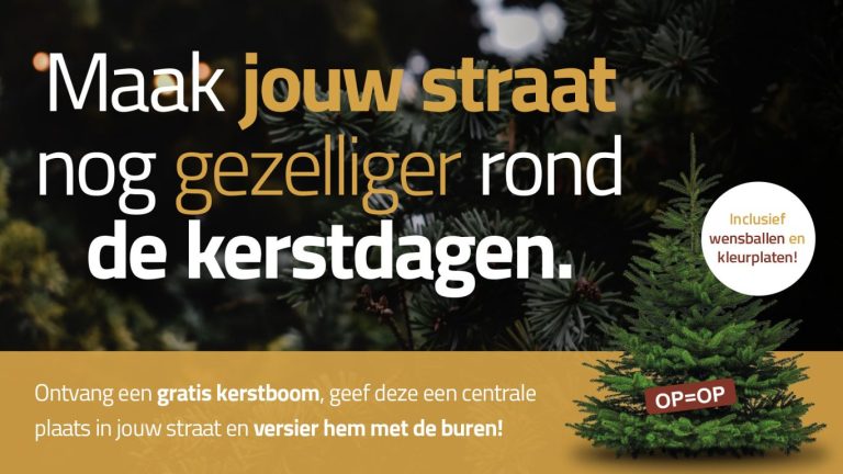 Krijg een gratis kerstboom voor jouw straat