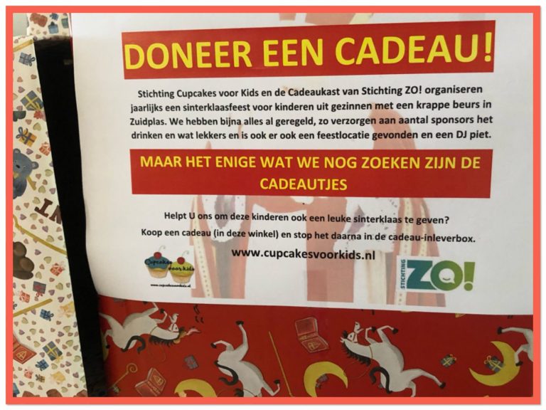 Actie: Doneer een cadeau! Nog een paar dagen te gaan