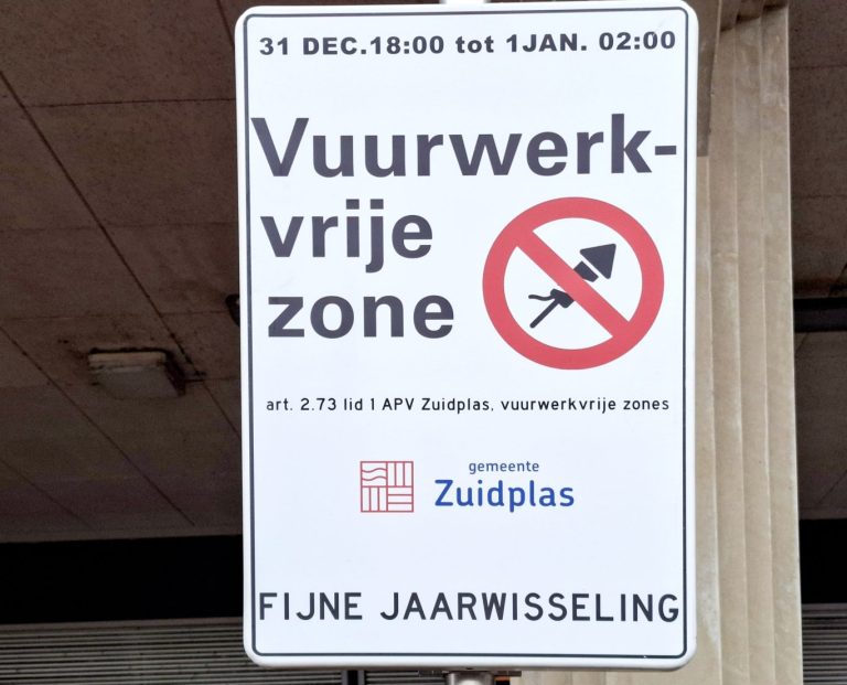 Vuurwerkvrije zones permanent in Zuidplas