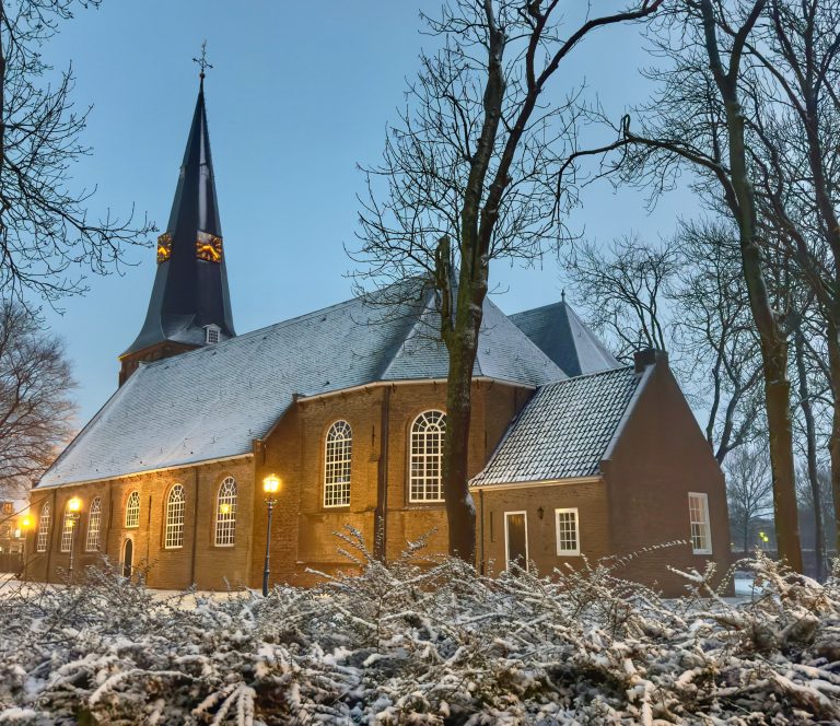 Wintersdecor in Zevenhuizen