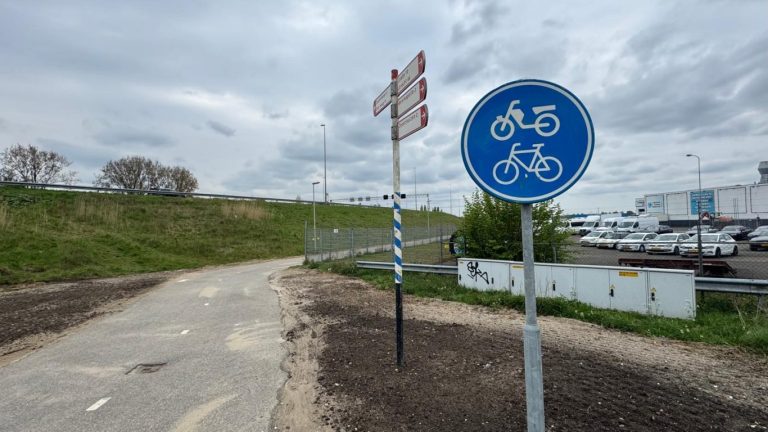 Fietspad langs A12 weer open
