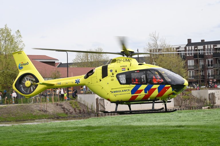 Traumahelicopter stijgt op bij Moordrecht