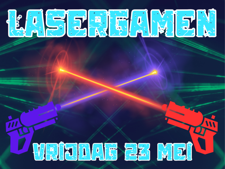 Lasergame inloopavond voor jongeren op 23 mei