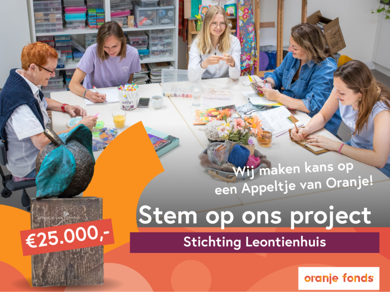 Stichting Leontienhuis in Zevenhuizen maakt kans op Appeltje van Oranje 2025