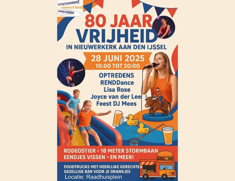 80 jaar vrijheid evenement op Veteranendag in Nieuwerkerk aan den IJssel