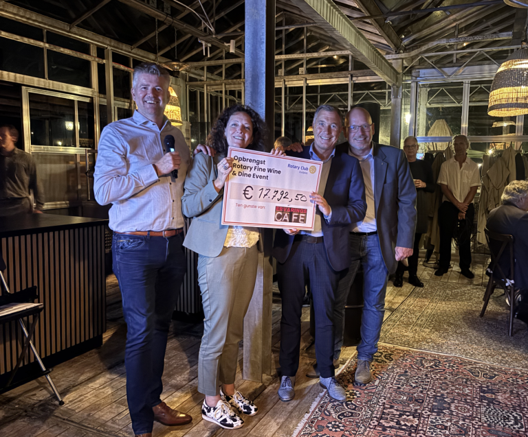 Benefietavond Rotary Zuidplas :  €17.792,50 voor Ervaringscafé