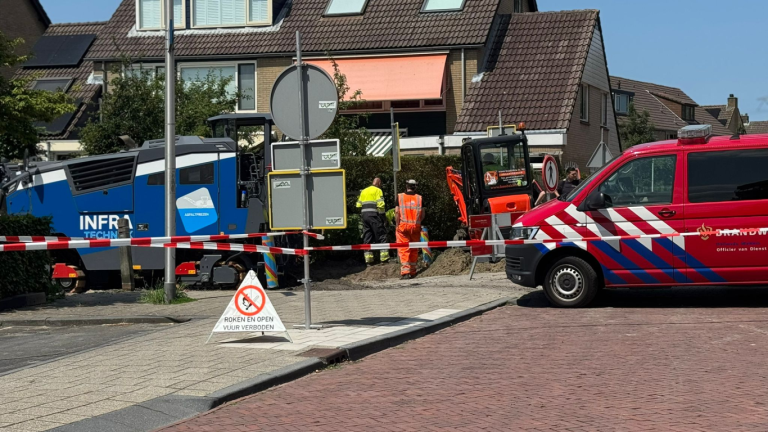 Gasleiding Zevenhuizen geraakt met werkzaamheden Burgemeester Boerstraat