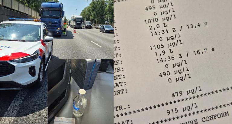 Wodka vrachtwagenchauffeur richt nog meer schade na inname rijbewijs
