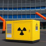 kerncentrale voor de deur van gemeentehuis