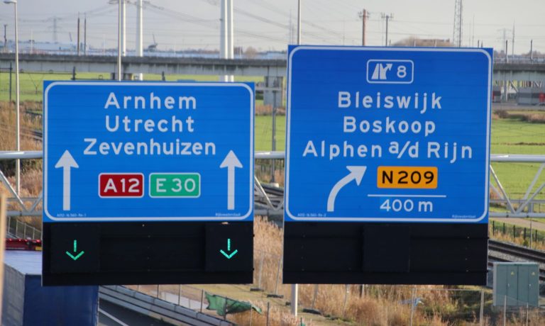 Weekendafsluitingen A12 tussen Den Haag en Gouda