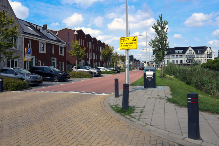 Afsluiting Van Oranje-Nassaulaan door herstel bestrating