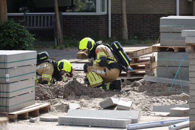 Gasleiding lek bij werkzaamheden Batavierlaan