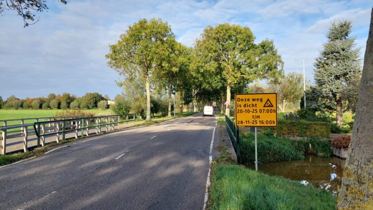 Middelweg Moordrecht tot eind november afgesloten