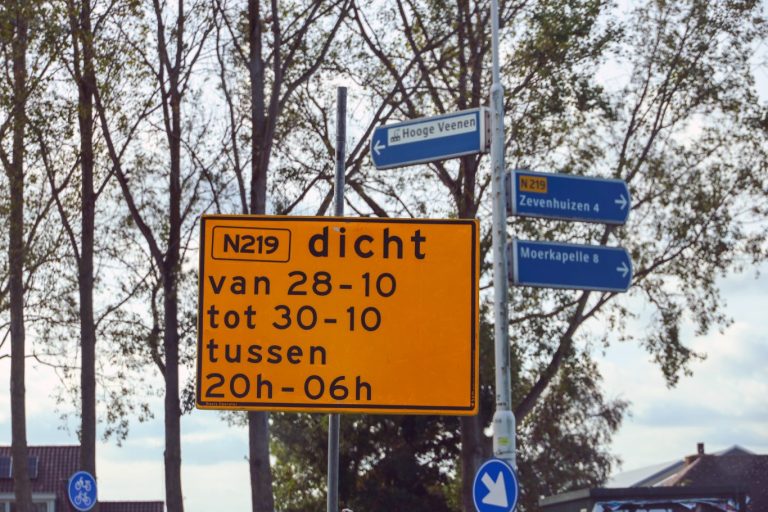 N219 twee nachten afgesloten bij Nieuwerkerk aan den IJssel