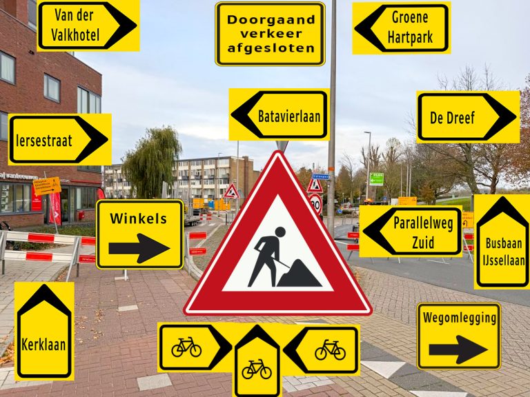 Rotonde Batavierlaan eind november weer open