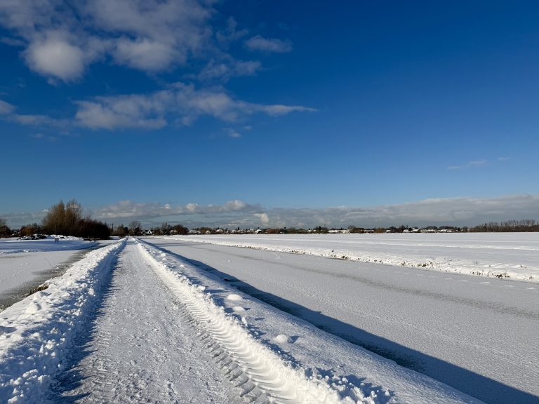Sneeuw in Hitland