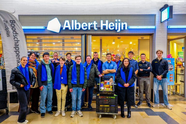 Veel kratten boodschappen ingezameld voor Boodschappenkast en Voedselbank