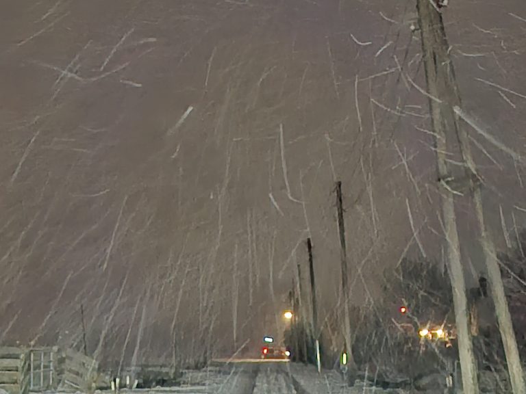 Sneeuwbui op de Spoorlaan Moordrecht