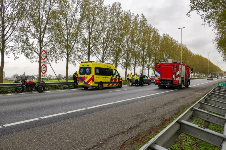 Ongeval A20 18 april 2026 met motorrijder