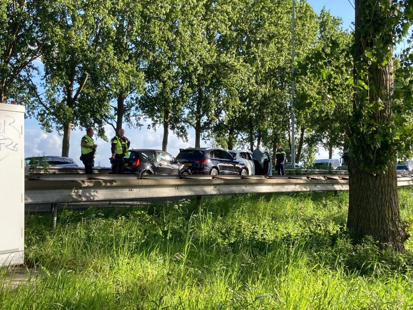 A20 kort afgesloten na ongeval bij Nieuwerkerk