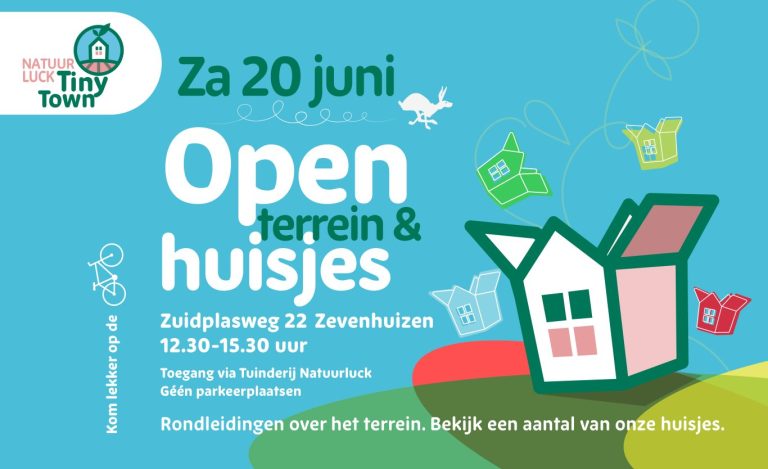 Natuurluck Tiny Town opent deuren voor publiek tijdens open dag op 20 juni
