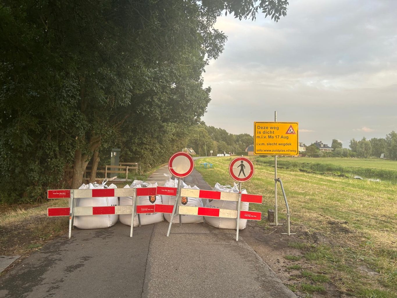 Vlietkade bij Oud-Verlaat gedeeltelijk afgesloten tot en met november
