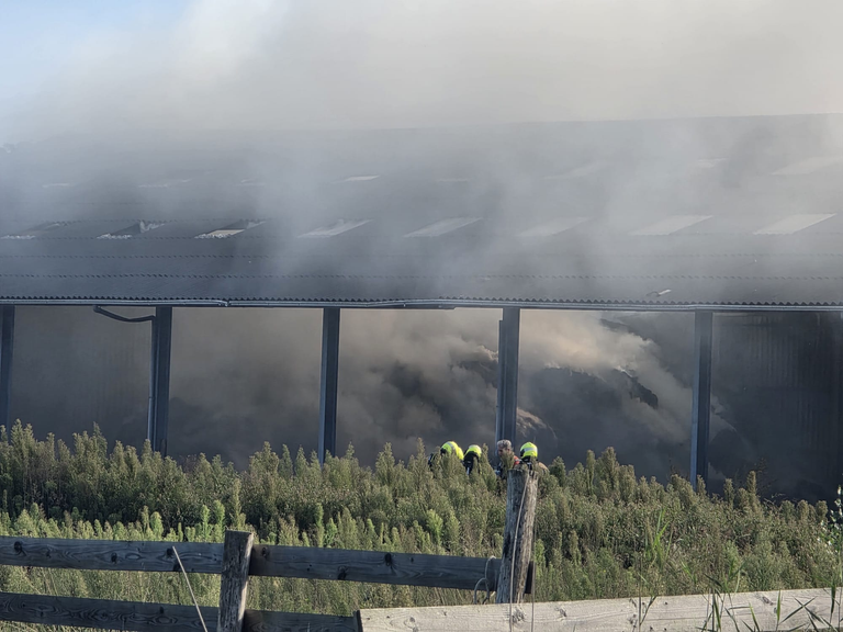 Rookoverlast in Moordrecht door brand in Gouderak